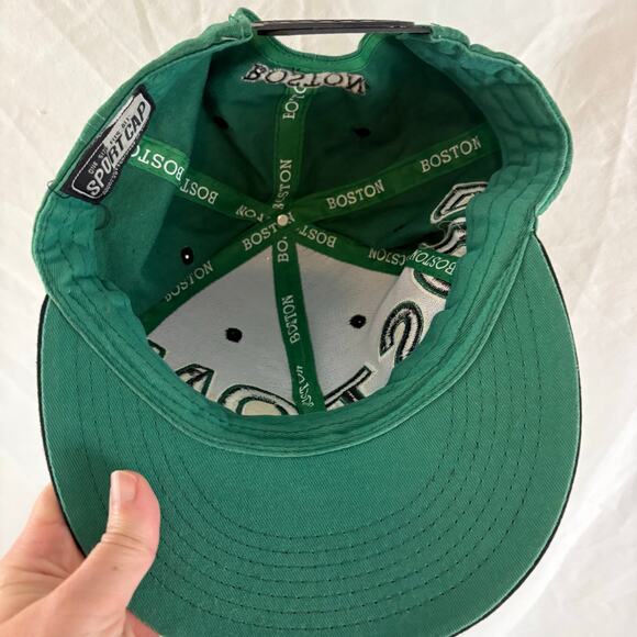 Boston Embroidered Spell Out Logo Sport Cap Hat Snapback - Picture 3 of 6